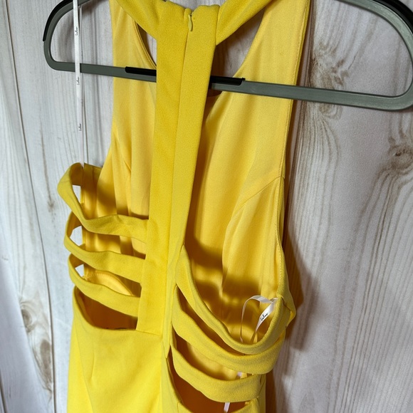 NWOT - Lulus Power of Wow Backless Yellow Maxi Dress - Picture 13 of 14